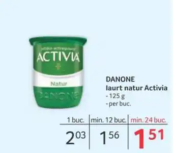Selgros Danone laurt natur activia 125g / per buc. Ofertă
