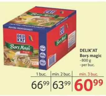 Selgros Delik'at borș magic 800g / per buc. Ofertă
