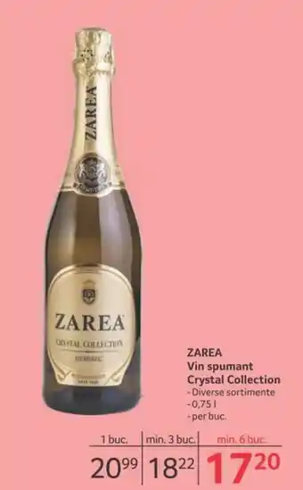 Selgros Zerea vin spumant crystal collection 0,75l / per buc. Ofertă