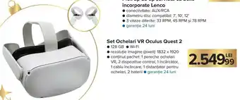 Carrefour Market Oculus quest 2 set ochelari 128gb 1 pereche ochelari vr 2 dispozitive control 1 încărcător 1 cablu 2 baterii 1 distanțator Ofertă