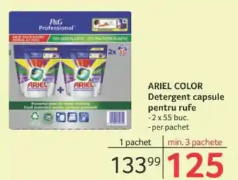 Selgros Ariel color detergent capsule pentru rufe 2x 55 buc. Ofertă