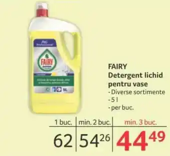 Selgros Fairy detergent lichid pentru vase 5l / per buc. Ofertă