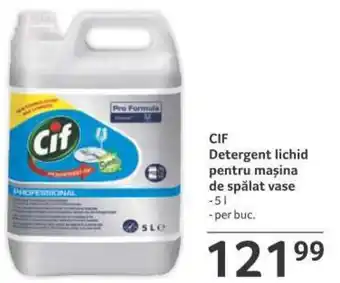 Selgros Cif detergent lichid pentru mașina de spălat vase 5l / per buc. Ofertă