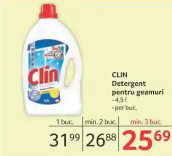 Selgros Clin detergent pentru geamuri 4,5l / per buc. Ofertă