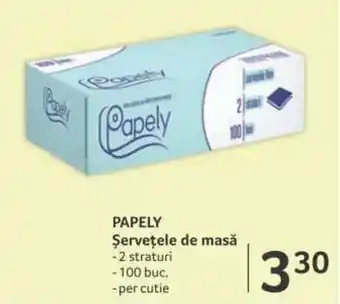 Selgros Papely șervețele de masă 100buc. Ofertă