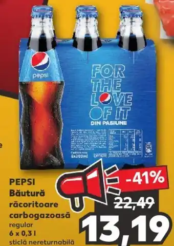 Kaufland Pepsi băutură răcoritoare carbogazoasă 6 x 0,3l Ofertă
