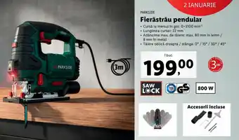 Lidl Parkside fierăstrău pendular 800w 1 buc Ofertă