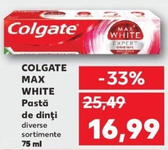 Kaufland Colgate max white pastă de dinți 75ml Ofertă