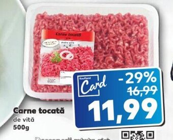 Kaufland Carne tocată 500g Ofertă