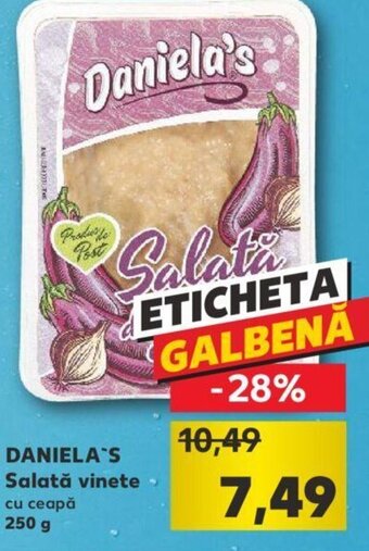 Kaufland Daniela's salată vinete 250g Ofertă