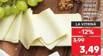 Kaufland Gouda brânză semitare 100g Ofertă