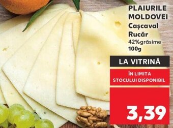 Kaufland Plaiurile moldovei cașcaval rucăr 100g Ofertă