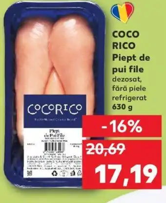 Kaufland Cocorico piept de pui file 630g Ofertă
