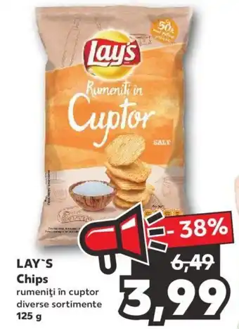 Kaufland Lay's chips 125g Ofertă