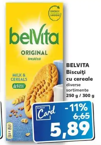 Kaufland Belvita biscuiți cu cereale 250g / 300g Ofertă