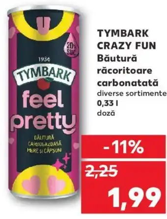 Kaufland Tymbark crazy fun băutură răcoritiare carbonatată Ofertă