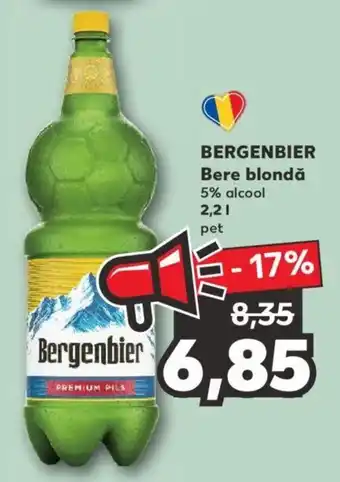 Kaufland Bergenbier bere blondă 2,2l 5% Ofertă