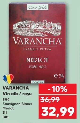 Varancha vin alb / roșu sec 3l