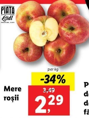 Lidl Lidl piața mere roșii per kg Ofertă