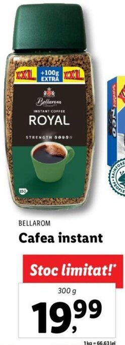 Lidl Bellarom cafea instant 300g Ofertă