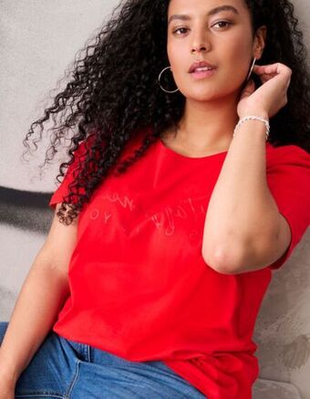 Takko Femei tricou - imprimeu mesaj Ofertă