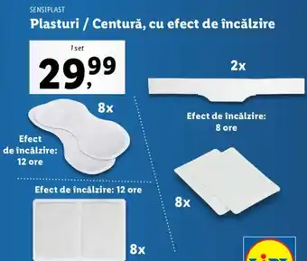 Sensiplast plasturi / centură cu efect încălzire 1 set
