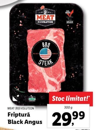 Lidl Meat (R)evolution friptură black angus 300g Ofertă