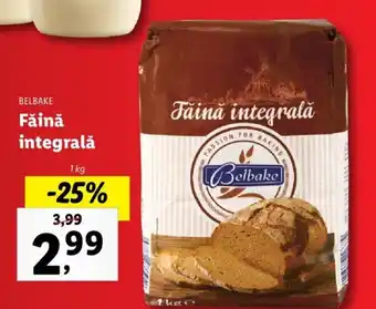 Lidl Belbake făină integrală Ofertă