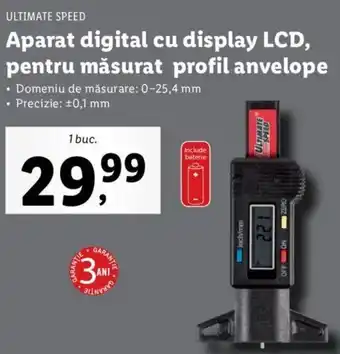 Lidl Ultimate speed aparat digital cu display lcd pentru măsurat profil anvelope 1 buc Ofertă