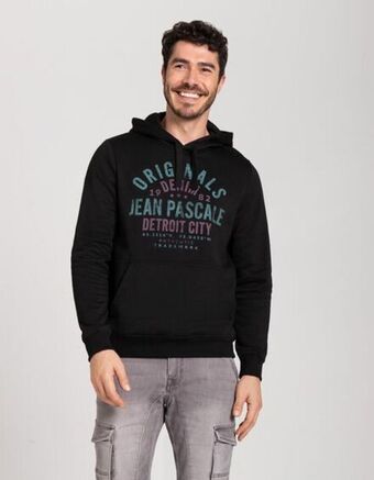 Takko Bărbați bluză cu glugă - imprimeu mesaj Ofertă