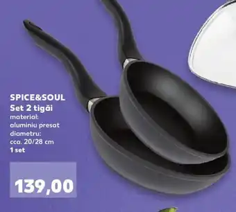 Kaufland Spice&soul set 2 tigăi 20/28cm 1set Ofertă