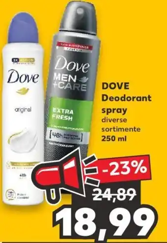 Kaufland Dove deodorant spray 250ml Ofertă