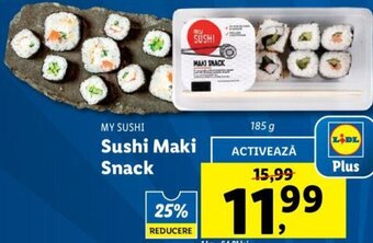 Lidl My sushi sushi maki snack 185g Ofertă