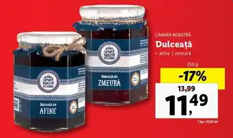Cămara noastră dulceață afine / zmeură 350g