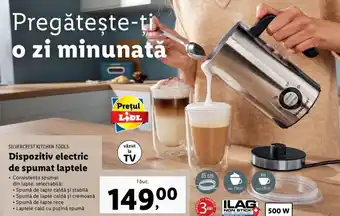 Lidl Silvercrest kitchen tools dispozitiv electric de spumat laptele 500w 1 buc Ofertă