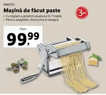 Lidl Ernesto mașină de făcut paste cu regiare a grosimii aluatului în 7 trepte 1 buc Ofertă