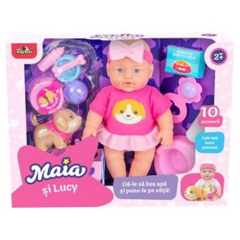 Noriel Set papusa maia si catelusa lucy Ofertă