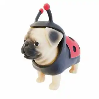 Mini figurina, dress your puppy, pug in costum de buburuza, s1