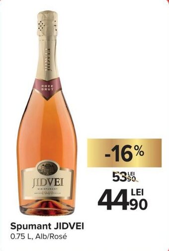 Carrefour Jidvei Spumant 0.75 L Alb / Rose Ofertă