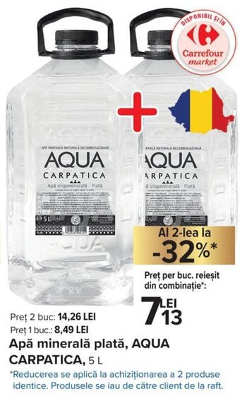 Aqua Carpatica Apă minerală plată 5L