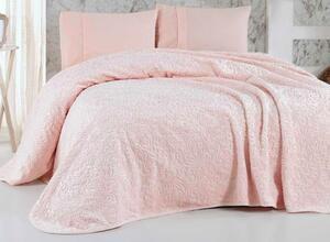Favi Patura sarar pufoasa cu imprimeu - roz deschis, 220 x 240 cm Ofertă