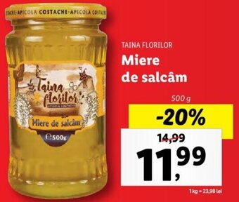Lidl Taina florilor miere de salcâm 500g Ofertă