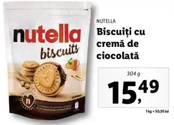 Lidl Nutella biscuiți cu cremă de ciocolată 304g Ofertă