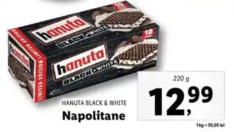 Hanuta black & white napolitane 220g