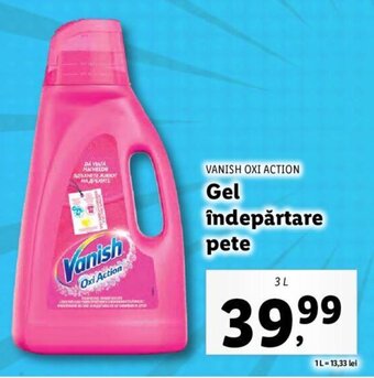 Lidl Vanish oxi action gel îndepărtare pete 3l Ofertă