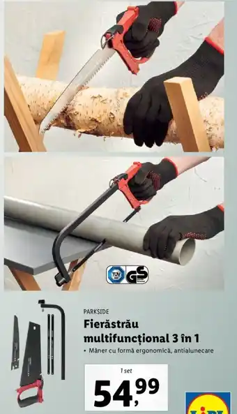 Lidl Parkside fierăstrău multifuncțional 3 în 1 măner cu formă ergonomică antialunecare 1 set Ofertă