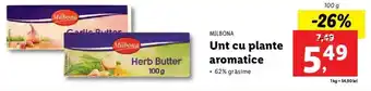Lidl Malibona unt cu plante aromatice 62% grăsime 100g Ofertă