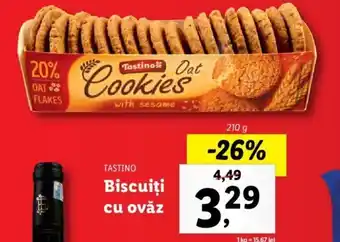 Lidl Tastino biscuiți cu ovăz 210g Ofertă