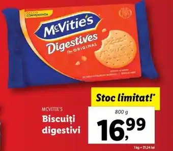 Lidl Mcvitie's biscuiți digestivi 800g Ofertă