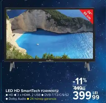 Carrefour Led hd smarttech f24hn10t2 Ofertă